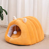 Semi-Enclosed Cat Bed with Tunnel