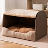 Enclosed Washable Pet Bed with Removable Cover for Cats & Dogs