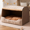 Enclosed Washable Pet Bed with Removable Cover for Cats & Dogs