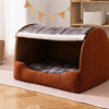 Enclosed Washable Pet Bed with Removable Cover for Cats & Dogs