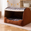 Enclosed Washable Pet Bed with Removable Cover for Cats & Dogs