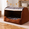 Enclosed Washable Pet Bed with Removable Cover for Cats & Dogs