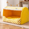 Enclosed Washable Pet Bed with Removable Cover for Cats & Dogs