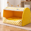 Enclosed Washable Pet Bed with Removable Cover for Cats & Dogs