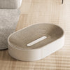 Oval Capsule-Shaped Cat Scratcher Bed
