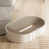 Oval Capsule-Shaped Cat Scratcher Bed