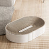 Oval Capsule-Shaped Cat Scratcher Bed