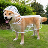 Transparent Waterproof Dog Raincoat