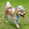 Transparent Waterproof Dog Raincoat