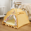 Enclosed Polyester Pet Tent Bed for Cats and Dogs