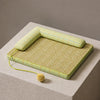 Rattan-Woven Pet Bed Mat for Small to Large Dogs