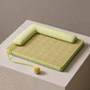 Rattan-Woven Pet Bed Mat for Small to Large Dogs