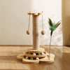 Vertical Sisal Cat Scratching Post with Climbing Structure