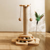 Vertical Sisal Cat Scratching Post with Climbing Structure