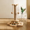 Vertical Sisal Cat Scratching Post with Climbing Structure