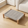 Rattan Cat Bed with Optional Sisal Scratching Surface