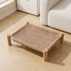 Rattan Cat Bed with Optional Sisal Scratching Surface