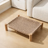 Rattan Cat Bed with Optional Sisal Scratching Surface