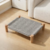 Rattan Cat Bed with Optional Sisal Scratching Surface