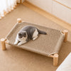 Rattan Cat Bed with Optional Sisal Scratching Surface