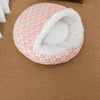 Covered Plush Pet Bed for Cats and Small Dogs