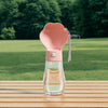 Portable Dog Water Bottle with Foldable Bowl for Walks
