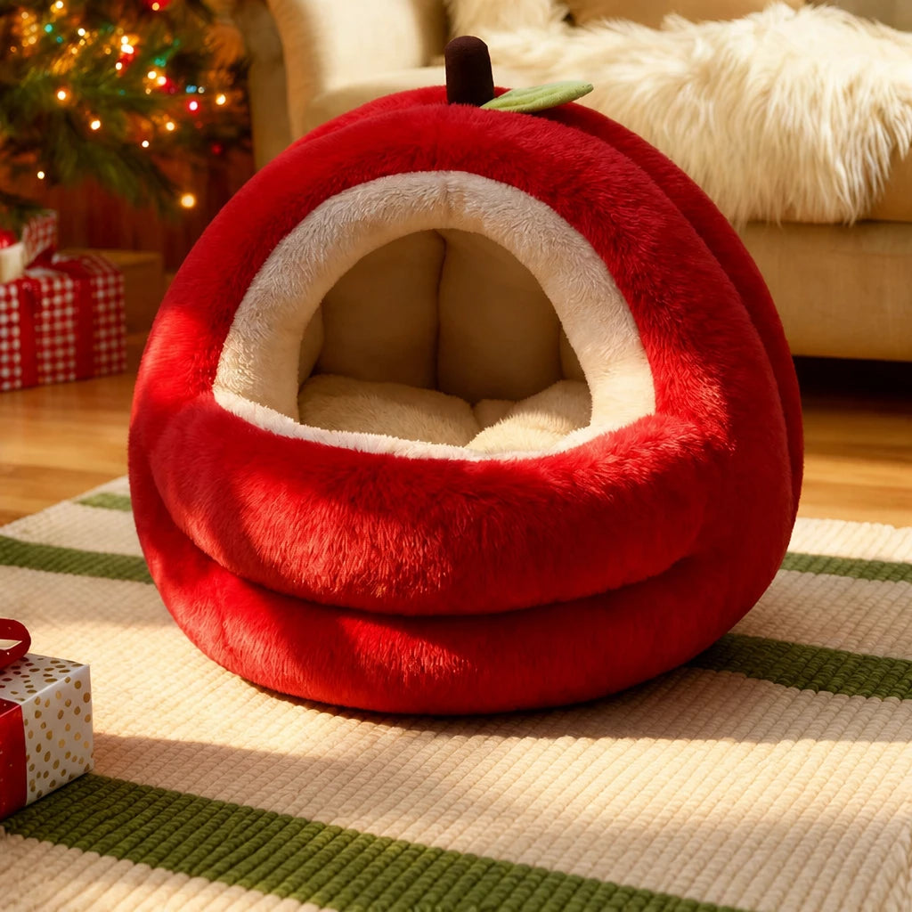 Covered Pet Tent Bed for Cats and Small Dogs