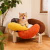 Flower-Shaped Cat Bed with Removable, Washable Design