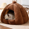 Enclosed Cat & Dog Bed with Removable, Washable Cover