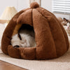 Enclosed Cat & Dog Bed with Removable, Washable Cover