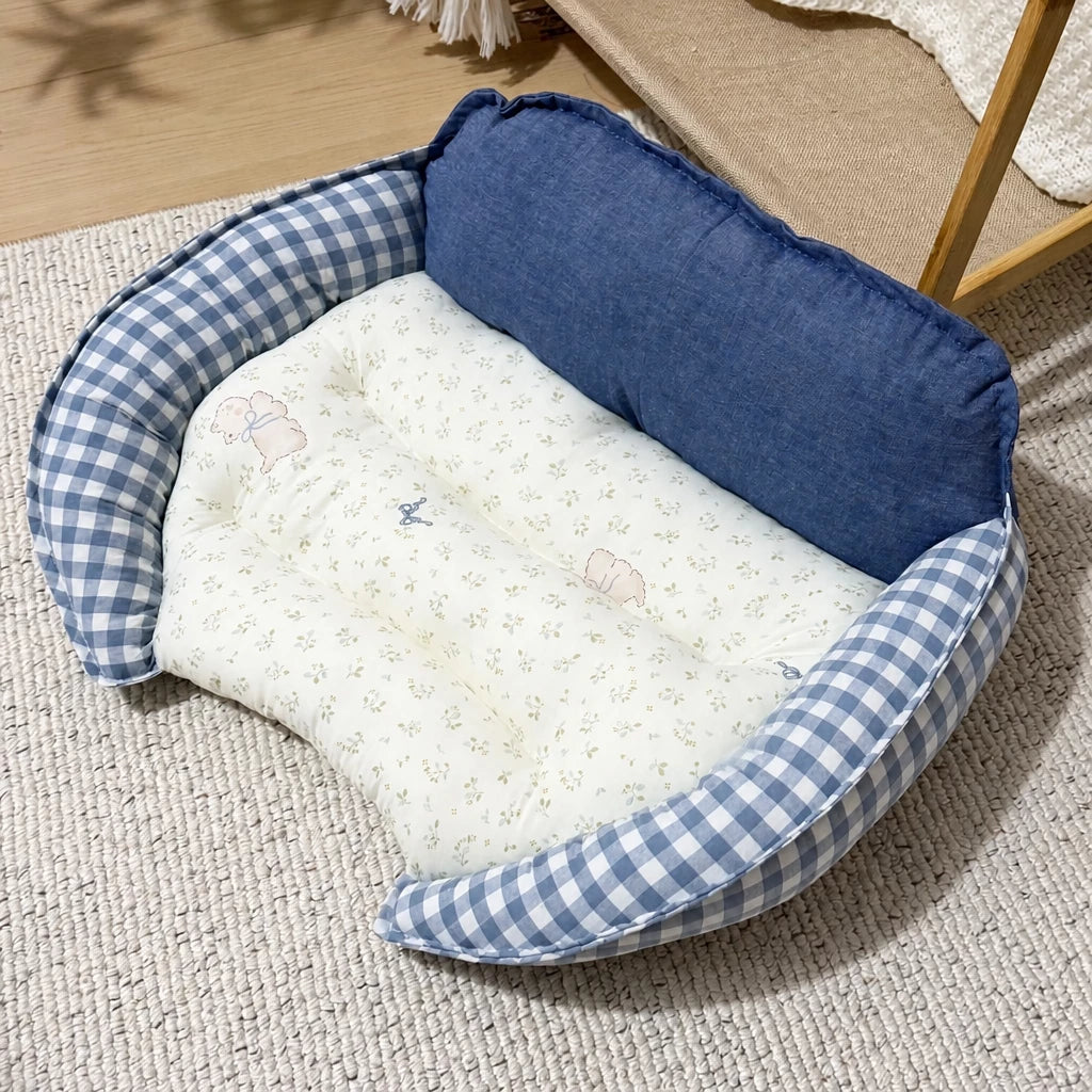 Reversible Curved Pet Sofa Bed for Small Dogs & Cats