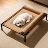 Elevated Pet Cot with Removable Bolster and Mesh Sleeping Surface