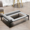 Elevated Pet Cot with Removable Bolster and Mesh Sleeping Surface