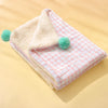 Cotton-Linen Pet Blanket Mat for Cats & Dogs