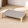 Elevated Pet Cot Bed with Scratching Surface