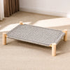 Elevated Pet Cot Bed with Scratching Surface