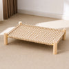 Elevated Pet Cot Bed with Scratching Surface