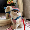 Pet Outdoor Harness and Hat Sets for Small Dogs and Cats