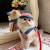 Pet Outdoor Harness and Hat Sets for Small Dogs and Cats