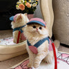 Pet Outdoor Harness and Hat Sets for Small Dogs and Cats