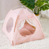 Indoor Pet Tent Bed with Reversible Double-Sided Cushion