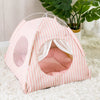 Indoor Pet Tent Bed with Reversible Double-Sided Cushion