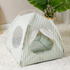 Indoor Pet Tent Bed with Reversible Double-Sided Cushion