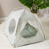 Indoor Pet Tent Bed with Reversible Double-Sided Cushion