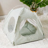 Indoor Pet Tent Bed with Reversible Double-Sided Cushion