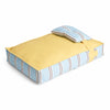 Striped Pet Beds with Pillow – Round, Long & Flat Styles