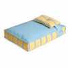 Striped Pet Beds with Pillow – Round, Long & Flat Styles