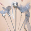 Cat Teaser Wand Toy with Feather and Bell Details