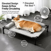 Elevated Mesh Dog Cot with Metal Frame for Small and Large Dogs