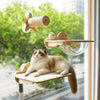 Wooden Window-Mounted Cat Perch & Capsule Bed